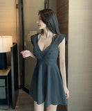 2色 レース ピカピカ 新作 ミニドレス キャバドレス クラブ キャバクラ MY2-YM8638