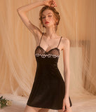 【2色】 ベロア  パジャマ セクシー パッチワーク バックレス  ルームウェア 新作　LT8-GR1707