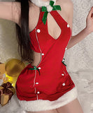 コスプレ クリスマス サンタ服 大人可愛い セクシー 谷間魅せ ふわふわ XH2-GR2433