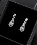 首飾りセット ダイヤモンド ネックレス  ピアス キラキラ XH3-DBHB- CA455-A