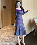 ロングドレス  レース セクシー  高品質  着瘦せ 宴会 二次会  LT2-JY20019