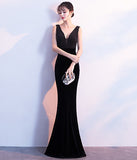 Vネック  パーティードレス  ロングドレス  セクシー 新年会 二次会 演奏会 LT2-HX61