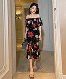 花柄 チュール 可愛い フリル エレガント 宴会 披露宴 XH2-JY20121