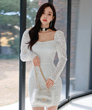 ミニドレス  パーティードレス  ゴージャス  高級感 新作 レース LT2-ZED887219A71