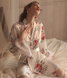 バラ  羽毛 パジャマコート  セクシー   ルームウェア  新作  高級感  LT8-GR19279