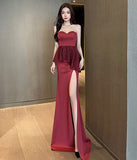 2色  チューブトップ   ロングドレス  キャバドレス  谷間魅せ  セクシー  高級感  LT2-YM9110