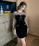 ゴージャス レース キラキラ チュール 宴会 セクシー 披露宴 パッチワーク LT2-JY9448