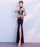 刺繍  高見え  パーティードレス  ゴージャス 新年会 二次会 披露宴 LT2-HX15