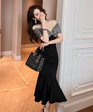 パーティードレス 高級感 キラキラ ゴージャス セクシー XH2-JY10119