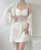 【2点セット】4色 レース パジャマ セクシー ルームウェア 高級感 XH8-SQRM802