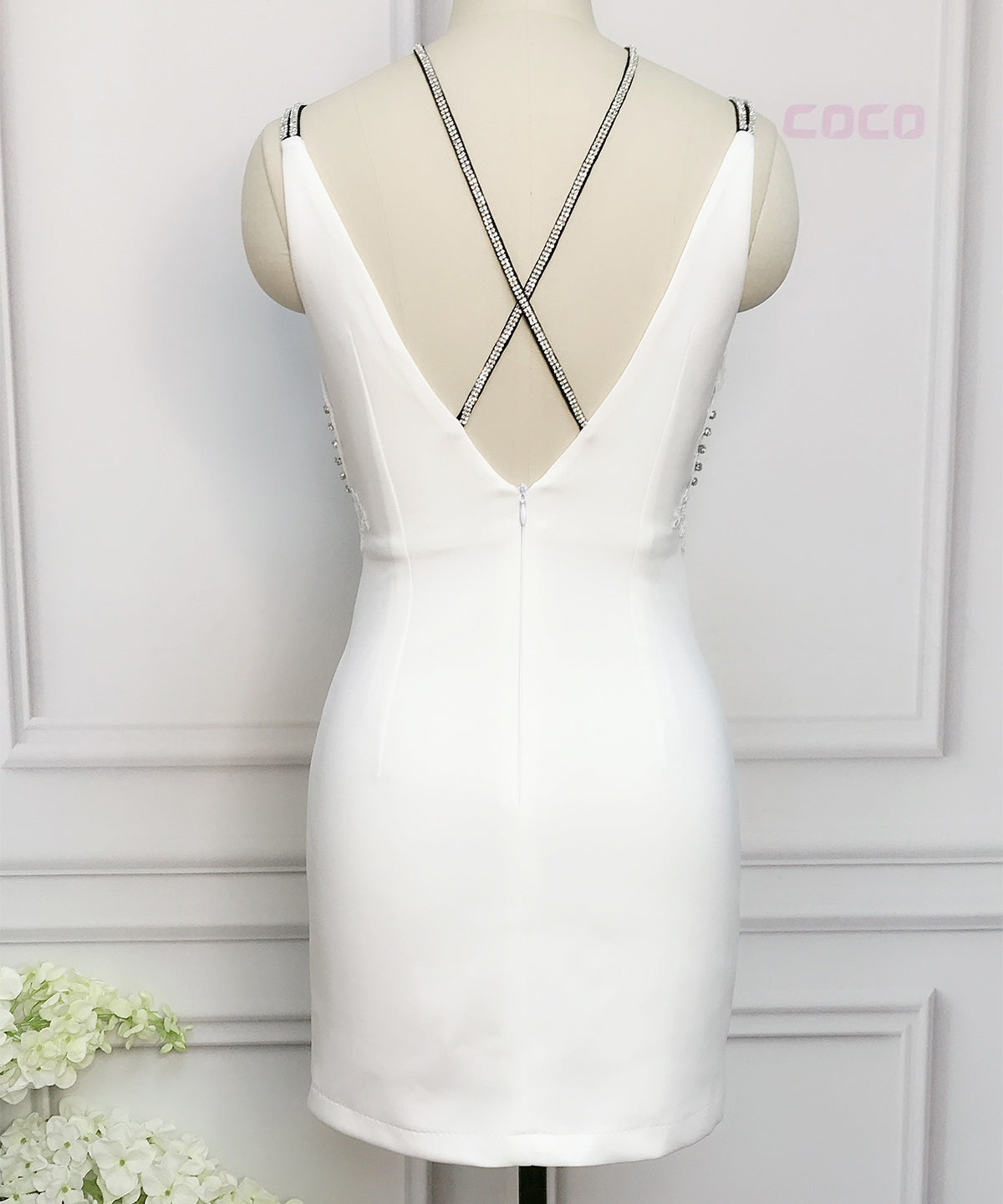 新作 ドレスパーティードレス ビーズドレス  クロスストラップドレス 手作り ゴージャス 高品質 YN1086