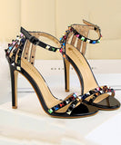 7色 ピカピカ キラキラ サンダル ハイヒール 履きやすい 脚長効果ゴ ージャス 姉 MY5-DS267-2