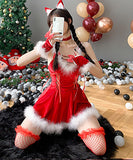 【クリスマス】ファーショルダー  サンタコスプレ ドレス  サンタコス  かわいい  LT2-MMKQ305