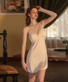 パッド付き 高級感 ルームウェア セクシー パジャマ レース 素肌感 XH8-GR2239