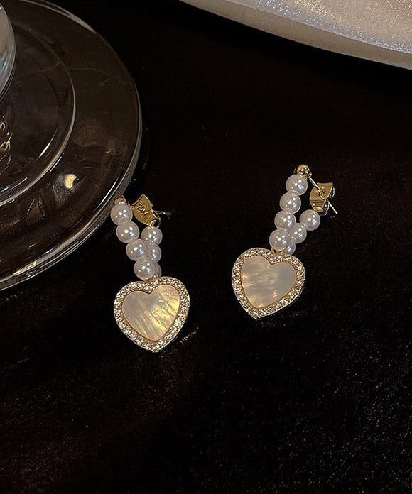 イアリング 真珠 ダイヤモンド 気質OL  キラキラ XH3-BY-HE8735