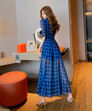 【2点セット】ワイドパンツ チェック柄 ゴージャス 通勤 高級感 新作 MY2-JY4041