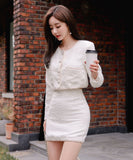 ミニドレス あったか 秋冬 新作 女性 セット 婚活 二次会 同伴 XY2-ZRD887485E49