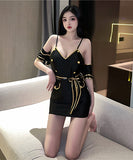 【3点セット】ハロウィンコスプレポリス 制服セクシー谷間魅せ XH2-SBYX0103