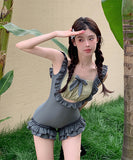 水着 モノキニ ビキニ 大人可愛い フリル リボン XH7-DP-A29930