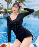 ビキニ 水着 レディース 体型カバー  ワンピース水着 ハイウエスト XY-DS-028218