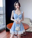 レース ミニドレス  キャバドレス  セクシー  かわいい  少女感   LT2-MLS7435