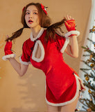 クリスマス限定  セクシー サンタ服 ミニドレス キャバドレス 新作 ふわふわ  LT2-XJ6003