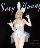 【日本発送・3日間到着】【4点セット】ハロウィン コスプレ セクシー バニーガール 可愛い 肌見せ XH2-XJ8643