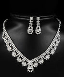 首飾りセット ダイヤモンド ネックレス  ピアス キラキラ XH3-DBHB- CA455-A