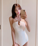 モノキニ 水着 タンキニ セクシー 背露出 かわいい 2色 新作 プール 海辺 MY7-BY2558