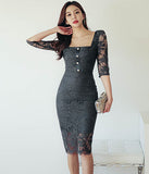 レース  キラキラ ロングドレス  パーティードレス 指名 二次会 LT2-ZED880811E49