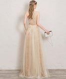 シャンペン色  気質  結婚ドレス  ロングドレス  コジャス  演奏会 新年会 高級感  LT2-LGY145-3