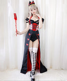 【3点セット】ハロウィン コスプレ セクシー 谷間魅せ queen パーティー 女王 XH2-XJ9121