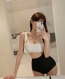 ビキニ 可愛い 着瘦せ chic セクシー 肌見せ モノキニ 温泉 XH7-KSD2802