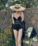 2色 レース 高見え セクシー モノキニ タンキニ 体型カバー 人気 水着 MY7-KSD21042