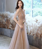 夢幻風  ロングドレス パーティードレス  ゴージャス 華奢感 二次会 年末会  LT2-XZD-056