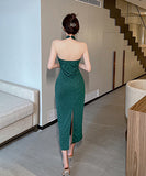 【2色】きゃばきゃば 中華風 セクシー 高級感 スリット ユニーク XH2-MLS7265