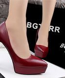 5色 無地 高級 履きやすい パーティー 宴会 ハイヒール パンプス レディース MY5025