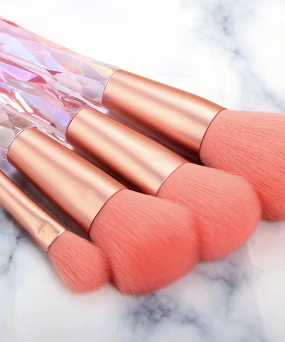 6色 10本セット 収納ケース付き ピカピカ かわいい メイクブラシ メイク MY9033