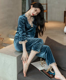 4色 フランネル 高見え 暖かい 柔らかい パジャマ ルームウェア MY8004