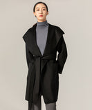 【3色】高品質 カシミヤ コート オーバーサイズ チェスターコート ウール 通勤 XH2-BQL18001