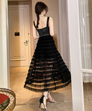 ナイトドレス チュール 可愛い 宴会 披露宴 華奢感 セクシー XH2-JY20128