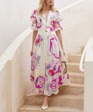 【5色】サンドレス 海辺 体型カバー ドレス 大人可愛い XH2-HMNS-Y2025