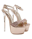 ２色 セクシー ハイヒール 脚長効果 おしゃれ キラキラ XH5-XL-ALT-1111-1