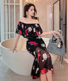 花柄 チュール 可愛い フリル エレガント 宴会 披露宴 XH2-JY20121