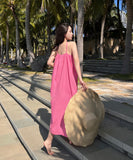 サンドレス 海辺 ホルターネック 大人可愛い ビーチ 夏新作 XH2-AQR1061#