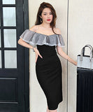 高級感  ロングドレス オフショルダー  可愛い 宴会 エレガント LT2-JY20094