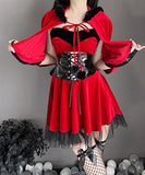 サンタコスプレ 5点セット 悪魔  ドレス  かわいい  LT2-MMKQ334