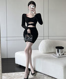 ミニドレス  キャバドレス  セクシー  新作  非対称  LT2-LQE3046KL303