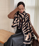 シマウマ柄  50%カシミア  スカーフ 秋冬新作 韓国ファッション 厚手  高級感 LT9-CM-1