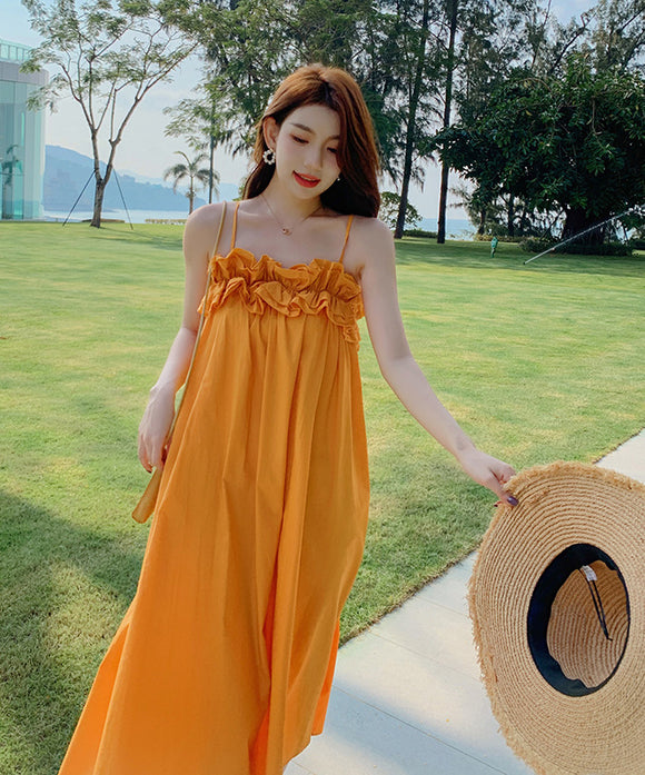 サンドレス 海辺 ホルターネック 大人可愛い ビーチ 夏新作 XH2-AQR6111#
